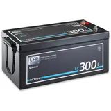 Ective LC 300L Versorgungsbatterie 12V 300 Ah 26,8 x 22,8 cm Schwarz