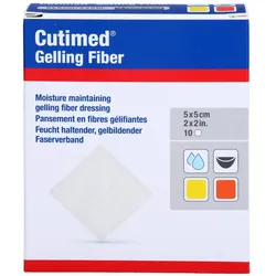 Cutimed Gelling Fiber Kom.5x5 Cm Hydrofaserverband