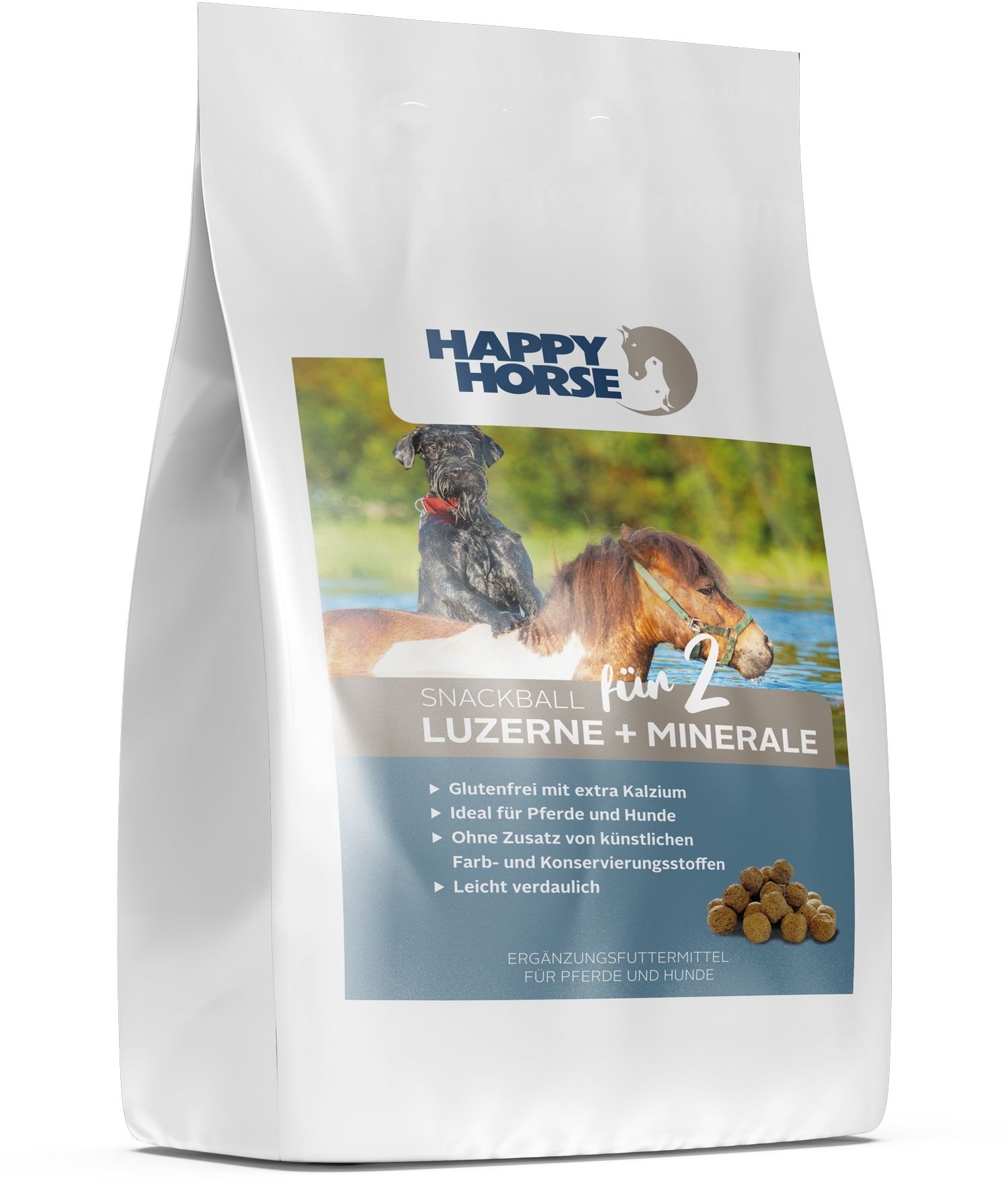 Happy Horse Aktion Snackballs für 2 - Luzerne + Minerale 4,8 kg