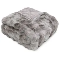 Bugatti Wohndecke »Bubble Felldecke bugatti«, grau, B:150cm L:200cm, Wohndecken,