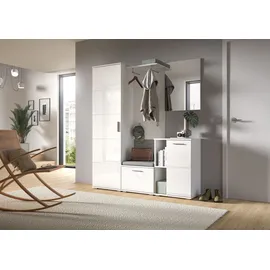 INOSIGN Garderobenpaneel Valge 114 x 55 x 28 cm Weiß