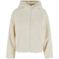 URBAN CLASSICS Short Sherpa Jacke - White Sand -