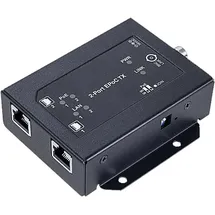 Wantec 2wIP E Adapter PoE-BNC-Client/Empfänger 2-Port