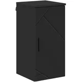 vidaXL Badezimmerschrank Wandmontiert Schwarz 30 x 31,5 x 61 cm