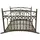 deluke Gartenbrücke SEOUL 91 x 80 x 136 cm Braun/Schwarz