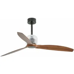 DECO FAN M Gleichstromventilator in Schwarz/Holz