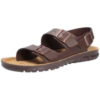 Birkenstock Sandale Kano Birko-Flor Weichbettung normal Dark Brown 43