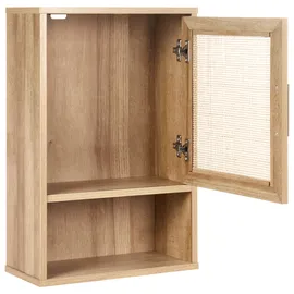 Beliani Bad-Wandschrank 40 cm Hellbraun