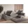 moeblo Ecksofa U mit Schlaffunktion, verstellbaren Kopfstützen & Bettkasten – Großes Wohnlandschaft Sofa mit Stauraum - Ecksofa Luka U - Hellgrau (Twi... - Hellgrau