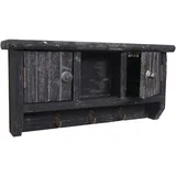 Hegele - Schlüsselbrett Hhg-461, Schlüsselkasten Schlüsselboard Mit Türen, Massiv-holz Mvg-zertifiziert Shabby Grau