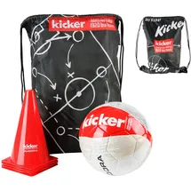 Hudora Fußball-Set rot/weiß/schwarz 71713