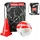 Hudora Fußball-Set rot/weiß/schwarz 71713