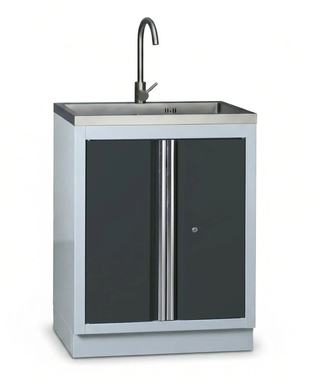 Werkstattschrank mit Spülbecken G2, Graphit