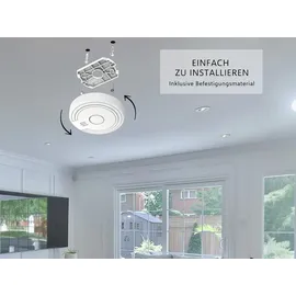 ELRO Optischer Rauchmelder Weiß inkl. Wechselbarer 1 Jahres Batterie 10 St.