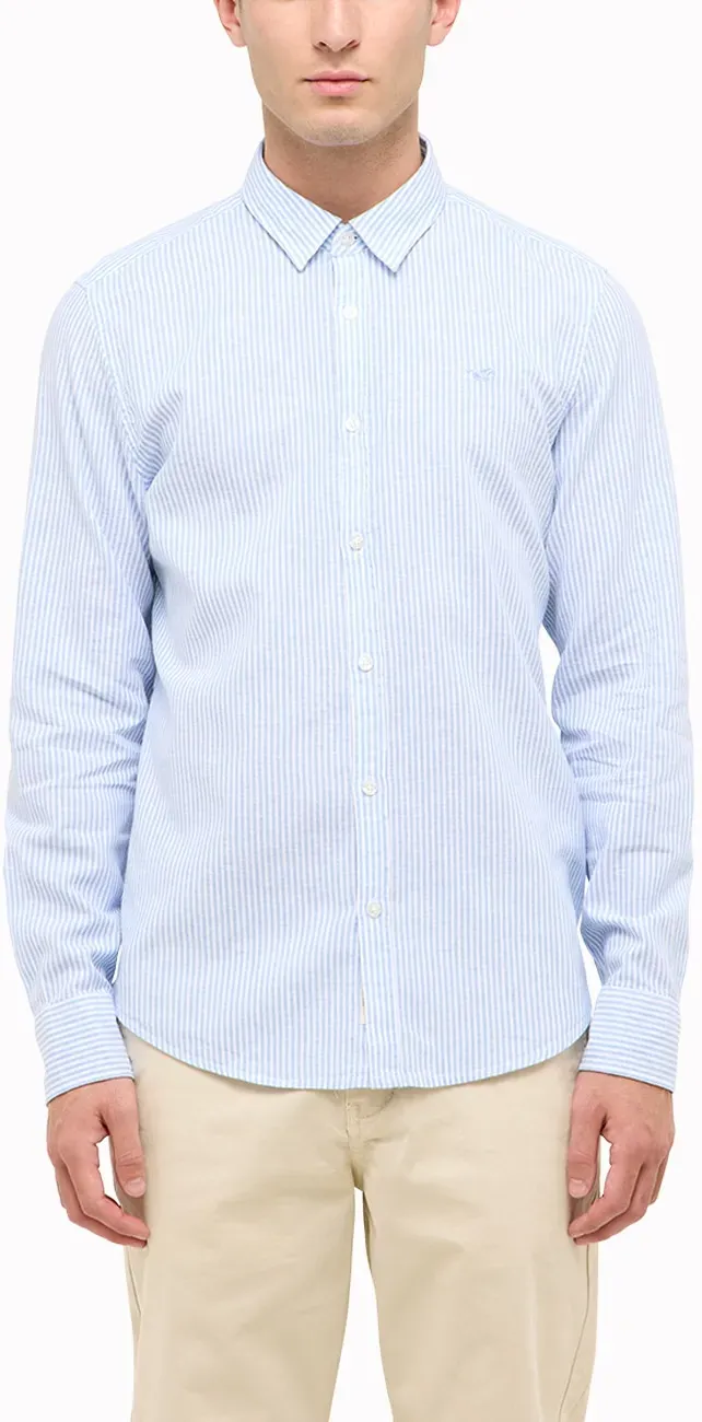 MUSTANG Langarmhemd »Herren Style Rawlins« MUSTANG Blau 12733 3XL