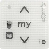 SOMFY Smoove IN io Pure Shine Funkwandsender für Rollladenmotor RS100 transparent (1811318)