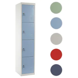 Mendler Schließfach Boston T163 180 x 38 x 45 cm Blau