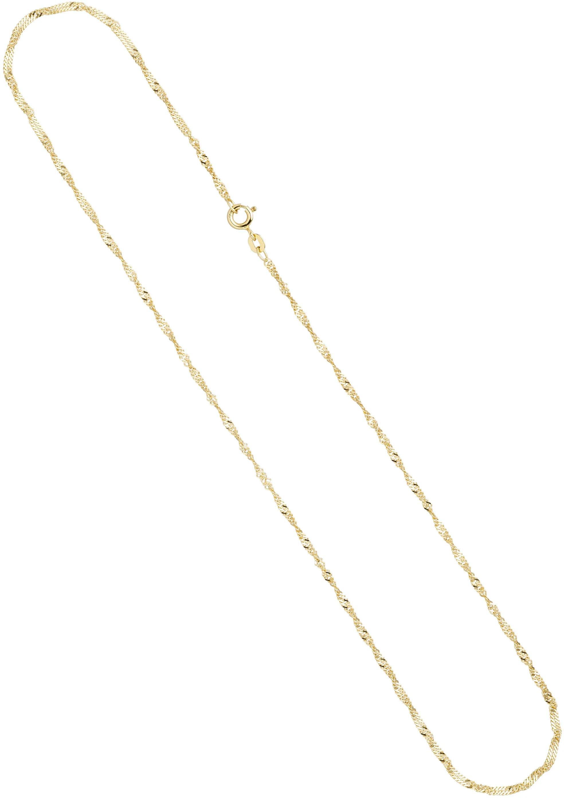 Goldkette JOBO "Singapurkette" Halsketten Gr. Gelbgold 333, Länge: 50 cm, goldfarben (gelbgold 333) Damen Goldketten 333 Gold 50 cm 1,8 mm