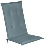 Beautissu Hochlehner Auflage 120 x 50 x 6 cm Taubenblau 1 St.