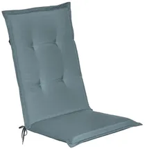 Beautissu Hochlehner Auflage 120 x 50 x 6 cm Taubenblau 1 St.