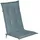 Beautissu Hochlehner Auflage 120 x 50 x 6 cm Taubenblau 1 St.