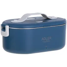 Adler AD 4505 Elektrische Lunchbox Lebensmittelbehälter Fassungsvermögen: 0,8 Liter Erwärmt und Hält Mahlzeiten bis zu 70 °C Warm Nennleistung: 45–55 W 220–240 V ~ beheizt - Metall blue)