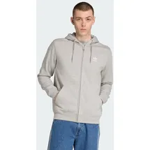 adidas Trefoil Essentials Kapuzenjacke Herren Medium Grey Heather/White XXL