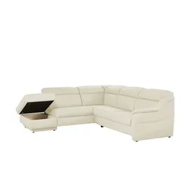 HIMOLLA Ecksofa Leder 9707 ¦ creme ¦ Maße (cm): B: 275 H: 84 T: 245