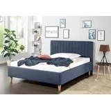 Maintal Polsterbett »Friant«, blau , 50504603-0 Struktur (100% Polyester) mit Einlegerahmen/ohne Matratze,