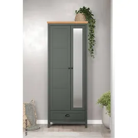 trendteam Stanton Garderobenschrank 77x39x198 cm grün