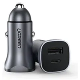 UGREEN A+C Dual-Port Car Charger 30W Grau