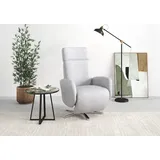 sit&more TV-Sessel Grenoble Kunstleder 71 x 110 x 82 cm Silber elektrisch