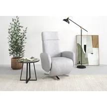 sit&more TV-Sessel Grenoble Kunstleder 71 x 110 x 82 cm Silber elektrisch