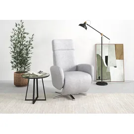 sit&more TV-Sessel Grenoble Kunstleder 71 x 110 x 82 cm Silber elektrisch