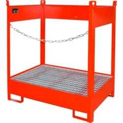 Bauer Südlohn Fass-Stapelpalette FSP-2, lackiert, Feuerrot