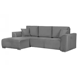 OTTO home Ecksofa OTTO HOME "BEATRICE optionale Schlafsofa mit Bettkasten, B/T/H: 265/170/86 cm", grau (hellgrau), B:265cm H:86cm T:170cm, 100% Polyester, Sofas, Ecksofa, L-Form, wahlweise auch mit Bettfunktion und Bettkasten