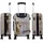 Bowatex bedruckte Motivkoffer New York Handgepäck Fotokoffer Trolley Koffer 55cm Bowatex - Bunt/Beige