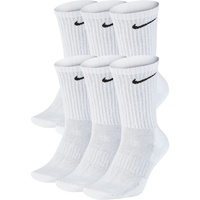 6er Pack NIKE Everyday Cushioned Crew-Trainingssocken white/black 42-46