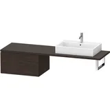 Duravit L-Cube 72x54,7cm, Nussb geb., f Kons, 1 Auszug