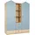 Arthur Berndt Kinderkleiderschrank Roofy 2-türig 150 x 200 x 51 cm Eiche beige