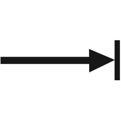 BSRR1137 Georg Schlegel Bezeichnungsschild Grafik-Symbol Geradlinige Bewegung begrenzt weiß - 1 Stück