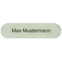 Edelstahl Namensschild individuelle Gravur