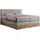 MKS Boxspringbett 160 x 200 cm H3 Hellgrau