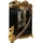 JV Möbel Vitrine 60 x 235 x 160 cm Schwarz