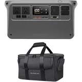 DJI Power 1000 V2 Tragbare Powerstation 1024Wh, 2600W Power Station Solar, LiFePO4 Akku, Kompakte Größe, Schnellladung in 37 Min. von 0% auf 80%, Generator (Tragetasche)