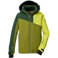 KILLTEC KSW 192 BYS SKI JCKT, khaki/dunkel waldgrün/lime, 128