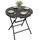 Outsunny Gartentisch Ø 80 x 73 cm Silber