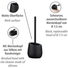 Wenko WC-Bürstengarnitur Badi Schwarz (23654800)