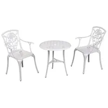 INKOSPOR Bistro-Set 3-tlg. Weiß