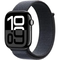 Apple Watch Series 10 GPS + Cellular 46 mm Aluminiumgehäuse diamantschwarz Sportarmband schwarz M/L